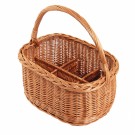 Flaskekurv Randi | flettet av pil | 40x30cm thumbnail