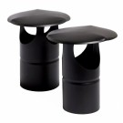 Pipehatt Svart | lakkert stål 0,6mm | ø100-150mm thumbnail