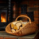 Vedkurv Nils | flettet av pil | 64x35cm thumbnail