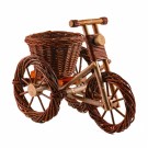 Blomsterkurv Sykkel | mørk naturpil | 50x27x40cm  thumbnail