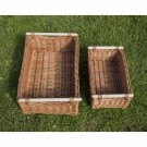 Oppbevaringskurv | flettet av pil | 37x24cm  thumbnail