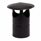 Pipehatt Svart | lakkert stål 0,6mm | ø100-150mm thumbnail