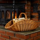 Vedkurv Nils | flettet av pil | 64x35cm thumbnail