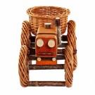 Blomsterkurv Traktor | naturpil | 50x25x32cm  thumbnail