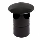 Pipehatt Svart | lakkert stål 0,6mm | ø100-150mm thumbnail