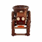 Blomsterkurv Liten Traktor | mørk naturpil | 40x21x25cm  thumbnail