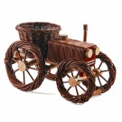 Blomsterkurv Traktor | mørk naturpil | 50x25x32cm  thumbnail