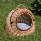 Kurvhule i pil | til katt og hund | Brun 46x34x36cm thumbnail