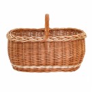 Kurv Tun XL hvit | flettet av pil | 51x35cm thumbnail