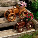 Blomsterkurv Liten Traktor | mørk naturpil | 40x21x25cm  thumbnail