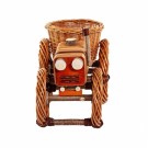 Blomsterkurv Liten Traktor | naturpil | 40x21x25cm  thumbnail