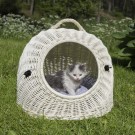 Kurvhule i pil | til katt og hund | Hvit 50x40x40cm thumbnail