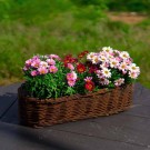 Blomsterkurv Lang | mørk naturpil | 50x17cm thumbnail