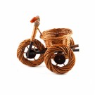 Blomsterkurv Liten Sykkel | naturpil | 30x20x25cm \ thumbnail