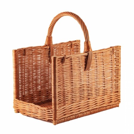 Vedkurv Ivar | flettet av pil | 45x30cm